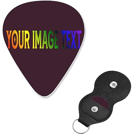 Individuelle Gitarrenplektren Fügen Sie Ihr Bild Hier Für Bass, Elektro, Akustische Gitarren 0.038inch/0.96mm
