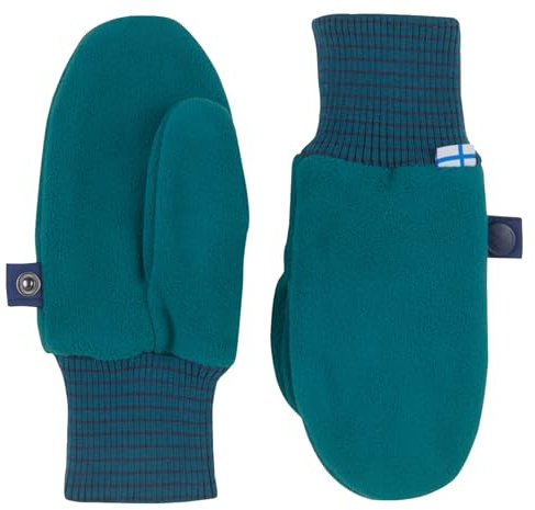 Finkid Fleece Fäustlinge Pupujussi deep teal/navy XS