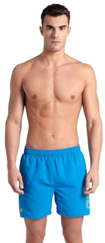 Arena Fundamentals Logo Boxer R Costume Uomo Mare e Piscina, Costume da Bagno in Morbido Tessuto Riciclato ad Asciugatura Rapida, Boxer Mare con Slip Interno in Mesh