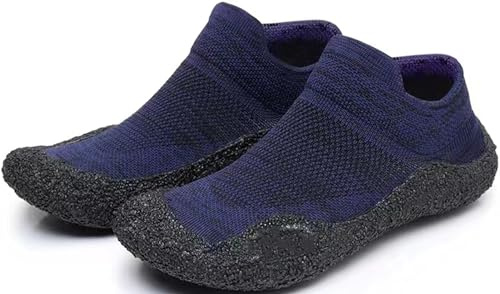 Unisex calcetín Aqua Zapatos skinners Natación Sneakers Yoga Playa Minimalista Deportes Descalzo Ultra portátil Ligero Correr Calzado-Deep Blue||41-42
