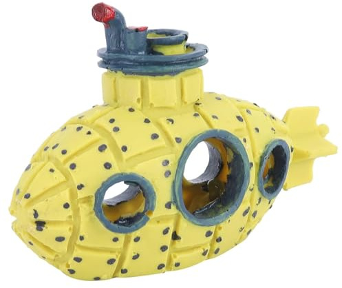Beufee Aquarium-Luftsprudler-Dekorationsset, Stil-Aquarium-Luftsprudler-Dekoration mit Bubbler-Stein, Ornament, Landschaft, Versteckhöhle,Fischtank Dekoration