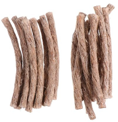 Gogogmee 80pcs Camping Lighter Wick Cord Fire Starters Hemp Rope for Outdoor Hiking Survival