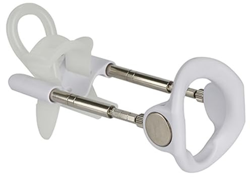 Male Extender Stretching Slide Bracket Men Enlargement Training Stretcher Device (White+Silver)