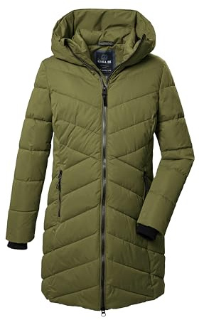 G.I.G.A. DX Mujer Parka acolchada/parka funcional con capucha GW 17 WMN QLTD PRK, olivgrün, 50, 41855-000