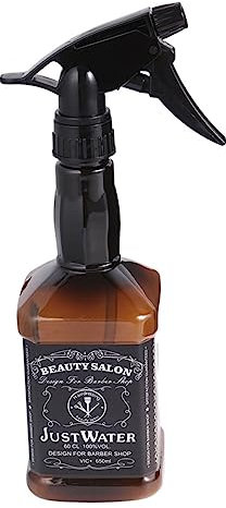 minkissy 650ml Hairdressing Spray Bottle Water Sprayer Hand Pressure Misting Spray Bottle for Salon Hair Styling Brown