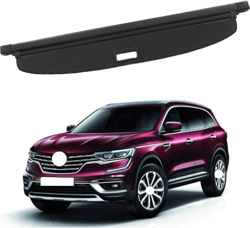 LUlude Auto Einziehbarer Laderaumabdeckung Kofferraum für Koleos 2021+, Schutz Der Privatsphäre Abdeckung Hutablage, Ausziehbar
