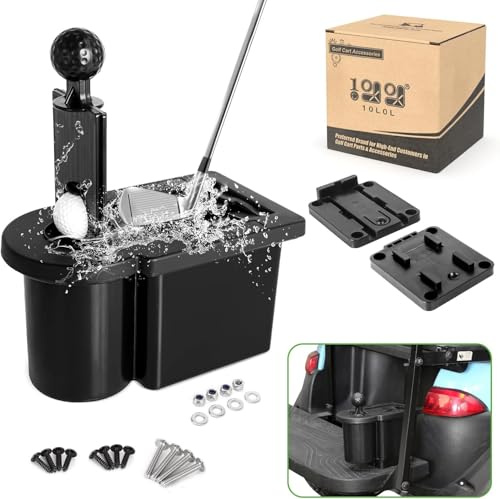 10L0L Golf Cart Ballwaschanlage und Schlägerreiniger Bausatz, Abnehmbarer Golfschlägerkopf- und Golfballwaschanlagen-Reiniger für Yamaha EZGO Club Car
