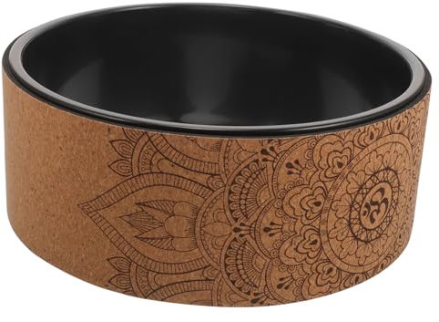 KOMBIUDA Yoga Rad Aus Pu Weichem Kork Rückenentlastendes Stretching Wheel Fördert Balance Und Flexibilität Pilates Yoga-hilfsmittel Für Anfänger Und Profi Vielseitig Einsetzbar Für Rücken b