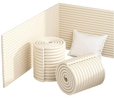 LIANTIAN Kaminschutzgitter, extra breites Baby-Sicherheitskissen für Kindersicherheit und Kantenschutz(White,200 * 20cm)