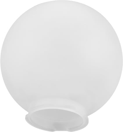 Tofficu Paralume Acrilico Bianco a Forma di Sfera Leggero e Facile da Installare per Lampade da Esterno Giardino Design Semplice e Delicato