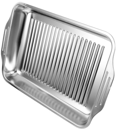 TOYANDONA Vassoio Rettangolare Teglia Per Vassoio Per Barbecue e Conservazione Domestica Contenitore in Metallo Per Alimenti