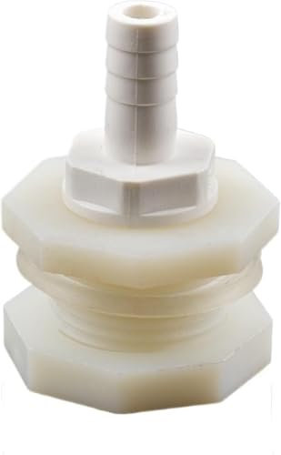 LUbrel Water tube jointer, ABS 1/2 Fish Tank Joints Aquarium Outlet Bucket Connector 8 10 12 16mm Garden Watering IFittings Water Tank Adapter 1 Set(10mm)