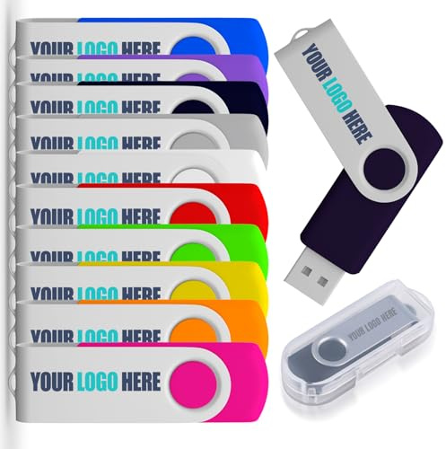 Individuelle USB-Sticks 8GB 10 Stück-Mit Logo Bedruckt, personalisierte Speichersticks von JBOS für Events, Werbegeschenke & Markenauftritt, in Mehreren Farben erhältlich
