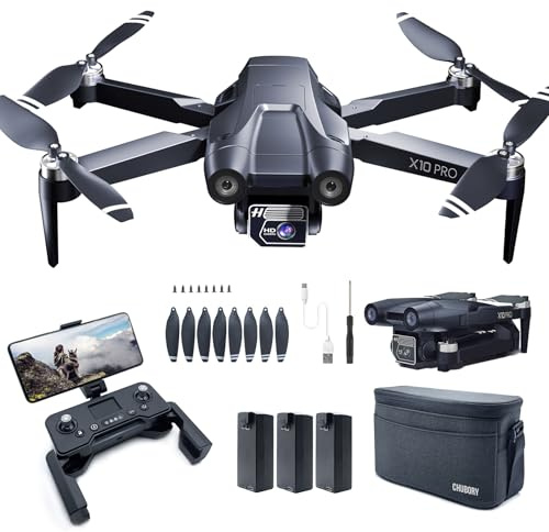CHUBORY X10 PRO GPS Drone with Camera for Adults 4K UHD, 90 Min Long Flight Time,3280 FT Long Control Range, Auto Return, Follow Me, Brushless Motor, RC X10-UK-250715-4