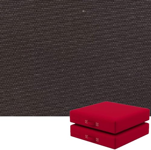 uyeoco 2er Set Sitzkissen/Sitzpolster quadratisch 35x35/40x40/45x45/50x50 cm – Sitzerhöhung Kissen für Garten, Küche & Büro – Outdoor-Stuhlkissen wasserfest(Dunkelgrau,50X45X3CM)