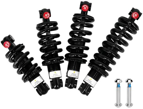 ZTZ Amortiguador trasero MTB, bobina + aceite, amortiguador, ajustable, amortiguadores hidráulicos, suspensión de resorte para MTB/E-Bike/Scoters 125 mm/150 mm/165 mm/190 mm, 550 libras/1500 libras