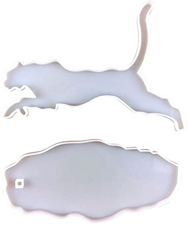 Moules de course modernes en silicone motif léopard - Moules en plastique époxy - Idéal pour adultes - Ornements d'animaux