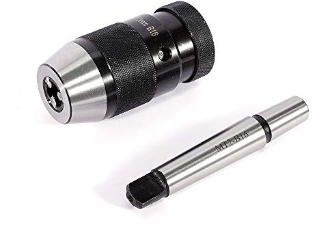 Spannfutter & Dorn MK2-B16 Selbstspannendes Bohrfutter Bohrmaschinen Werkzeug Selbstspannendes, schlüsselloses Drehmaschinenbohrfutter, MT2-B16-Bohrfutter， Genauigkeit 0,08–0,12 mm