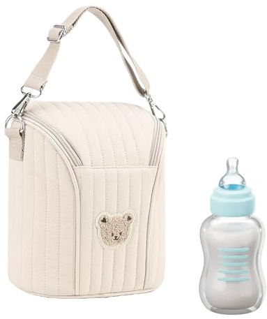 Enfriador de biberones, Aislado, Ligero, Lindo, Accesorio para Cochecito, Bolsa Ligera aislada, Bolsa | Organizador de Enfriador de Leche Materna para Transporte de Alimentos, guardería Diaria