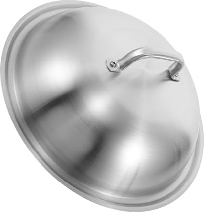 JHKNNK Topfdeckel aus Edelstahl 32cm mit Hitzebeständigem Hochgewölbtem Design für Töpfe und Pfannen Lebensmittelecht und Einfach zu Reinigen