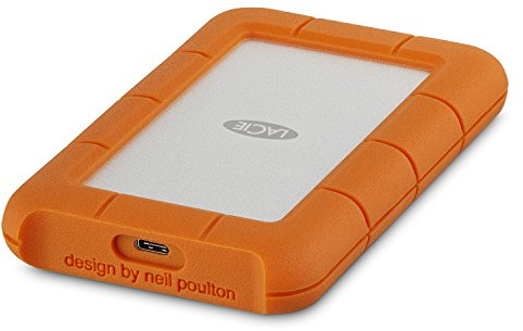 Lacie Rugged Mini - Disco Duro portátil para Mac y PC, 2 TB (USB-C + USB 3.0)