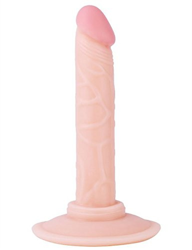 Gode fin pour débutant avec sac de rangement, SINLOLI Petit gode ventouse est parfait pour les débutants anaux, plug anal pour sexe anal (14,5 cm) ...