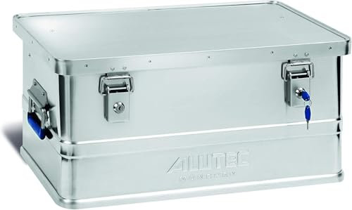 ALUTEC MÜNCHEN Aluminiumbox Classic 48 (Inhalt 48 ltr., Innenmaße (LxBxH) 550 X 350 X 250 mm/Außenmaße (LxBxH) 575 X 385 X 270 mm, Aufbewahrungsbox, Alubox) 11048