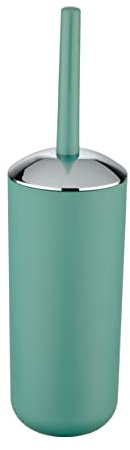 WENKO WC-Garnitur Brasil Grün - WC-Bürstenhalter, absolut bruchsicher, Kunststoff (TPE), 10 x 37 x 10 cm, Grün, 37 x 10 x 10 cm