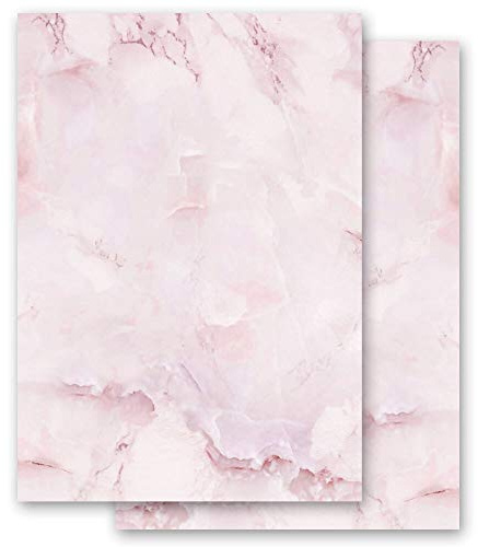 Briefpapier Marmor & Struktur MARMOR MAGENTA - DIN A5 Format 50 Blatt - Paper-Media