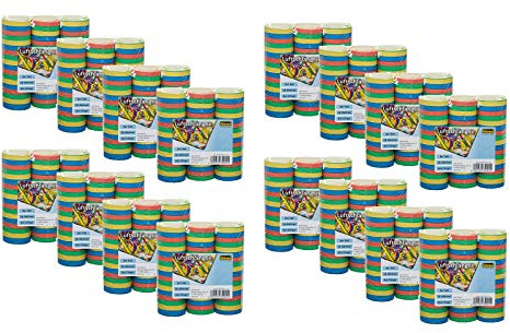 Idena Luftschlangen Set (48er Pack, Luftschlangen)