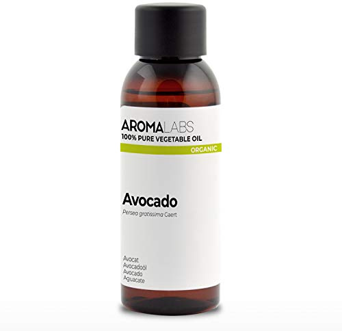 ORGANIC - AVOCADO Oil - 50mL - 100% Pure, Natural, Cold Pressed and AB Certified - AROMA LABS (French Brand)