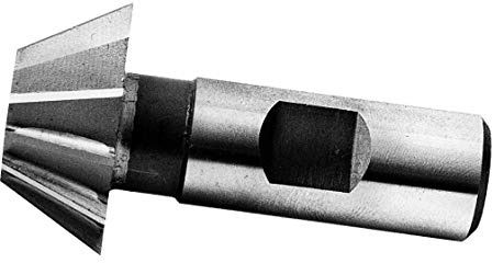 1 Diameter 45 Degree Chamfer Tool, HSS, 5/16 Wide, 1/2 Shank, High Speed Steel, Super Tool, 85203, USA Made