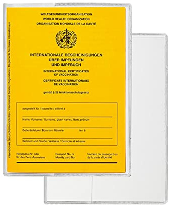 Impfpass Impfausweis mit Hülle Schutzhülle [10 Stück] Impfbuch mit hochwertiger Ausweishülle
