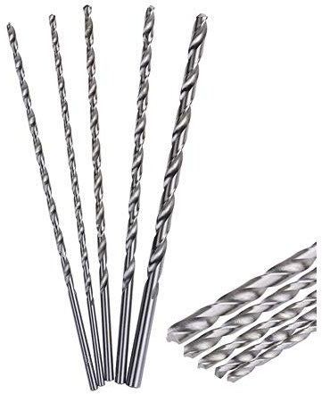 4-8mm HSS Twist Drill Bit, Extra Long 200mm Straight Shank Auger, Used for Metal Plastic Power Tools Wood Metal Drilling Tools (Hole Diameter : 4x200mm)