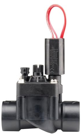 Hunter Magnetventil PGV-101 Kugelventil mit Innengewinde (1 (IG x IG) mit Durchflussregulierung) schwarz