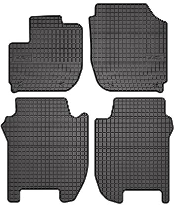 OMAC Gummi Fußmatten kompatibel mit Honda Jazz 2013-2020 Automatten Gummi Schwarz 4tlg