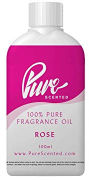 Rose Fragrance Oil - 100ml Suitable for Candles, Wax Melts, Cosmetics, Diffusers, Soap (Rose)
