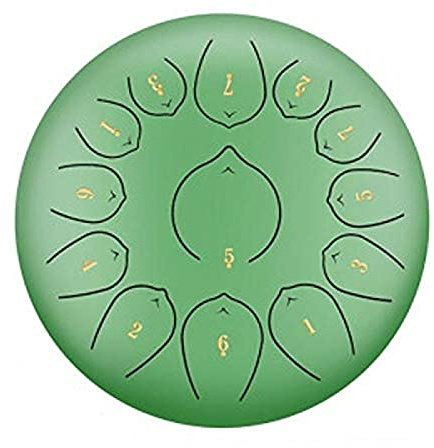 Stahlzungentrommel, Steel Tongue Drum, 13 Noten 12 Zoll Handtrommel, Schlaginstrument Handpan für Kinder oder Erwachsene