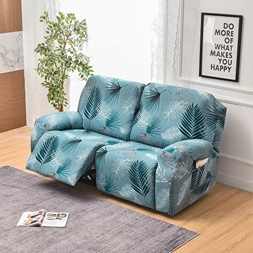 Copridivano Relax Reclinabile Elasticizzato 2 Posti, Copripoltrona Relax Reclinabile Universale con Tasche, 6-Pezzi Fodera per Poltrona Lavabile, Coperture per Elettrica Divano da Massaggio (Color :