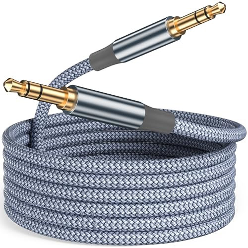 Siwket 3.5mm Aux Kabel 1m, lange Audio Kabel Nylon Klinke auf Klinkenkabel Stereo Audiokabel für Smartphones, iPhone/iPod,Tablet, Auto, Handy, PC, MP3/MP4 Player, Auto, Lautsprecher, Kopfhörer,usw.