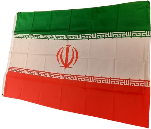 NWFlags Iran Flag 3ft x 2ft 75d Premium Polyester Suitable For Flagpoles | Strong Polyester 3x2 foot material Iranian flag with Eyelets