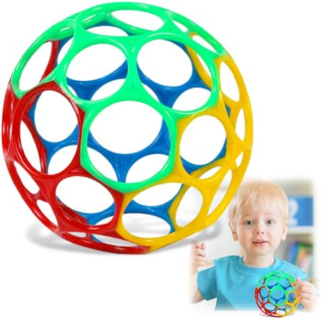 GUOYOU Sensoriska bollar, BPA-fri sensorisk leksak för barn, lätt att greppa greppboll för barn, Grasp Classic Ball för att börja med nyfödda, pojkar och flickor