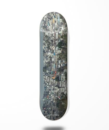 Skateboard Skateboard Deck Board Black Revolver Favela 7.5