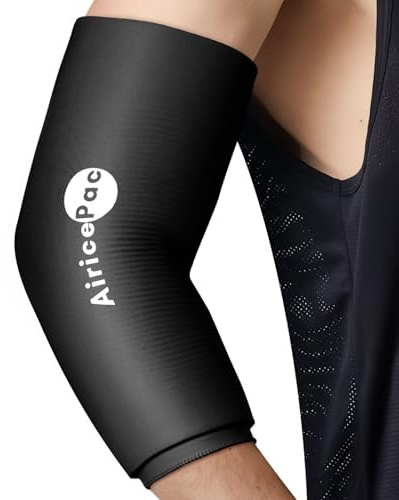 AiricePac Elbow Ice Pack Wrap, Tennis Golfers Sleeve For Arm and Calf Injuries Reusable, Cold Compression for Pain Relief