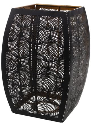 HONMEET Vintage Carved Metal Lampshade Hollow Iron Lamp Shades for Table Lamps Unique Pattern Home Decor