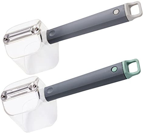 Ciieeo Éplucheur de Légumes Multifonction 2pcs en Acier Inoxydable