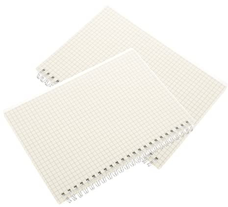 TEHAUX 2stücke Pack Spiral Papiernotizbücher Mathematik Notizblock Journaling-notizbuch Für Schüler Tagebuch-notizbuch Mit Spiralbindung Für Planung Und Notizen
