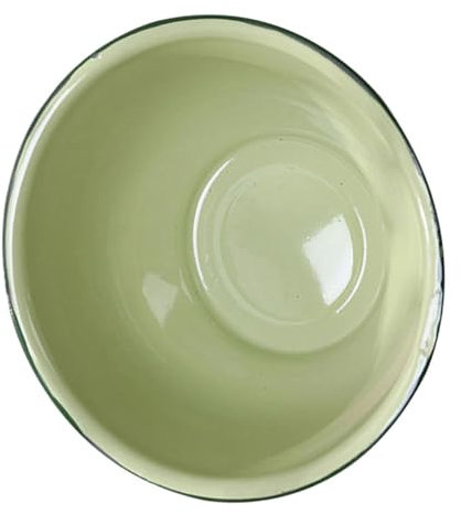 Gatuida Thickened Retro Emaille Schüssel Grün Mit Vintage Design Vielseitige Küchenrührschüssel Zum Kneten Von Teig Und Servieren Von Salaten Haltbarer Emaillierter Obst Suppenbehälter