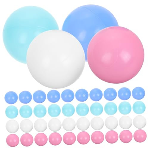TOYANDONA Bolas De Plástico para Piscina De Bolas para Niños Pequeños De 5.5 Cm Color Macaron 4 Tonos 200 Piezas Juego Infantil para Interior y Exterior Accesorio Lúdico Seguro y Versátil