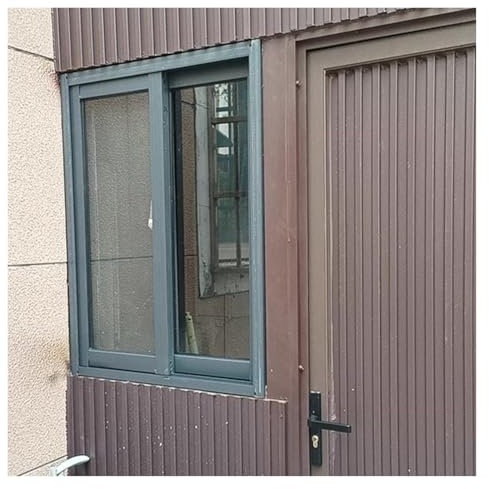 Schiebefenster Fenster Window Kellerfenster Schwarzes, flächenbündiges Oberlichtfenster für Schuppen, kleines horizontales Schiebefenster für Badezimmer im Haus, Keller-Ersatzfenster für Hühnerstall/G